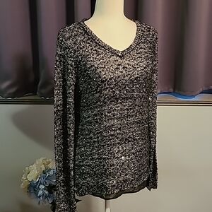 Apt. 9 Sparkling Sweater Top - Ladies Medium